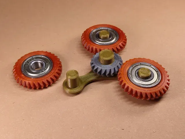 Bearing-type gear fidget spinner — Фото 6 из 10