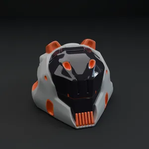 Mini Cyberpunk Helmet – 3D Printable Collectible