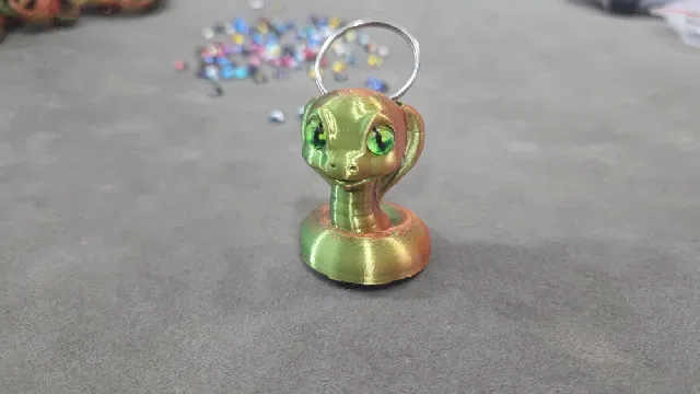 Cute cobra snake - 6mm + 8mm glass eye compatible — Фото 10 из 19