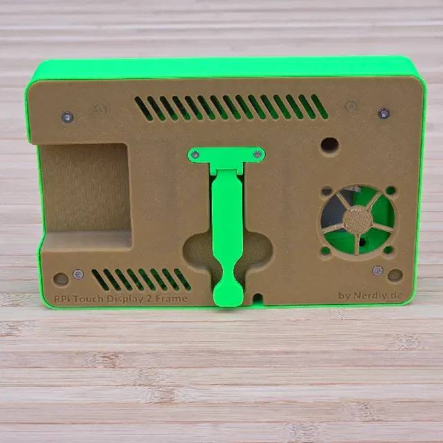 Raspberry Pi 7" Touch Display 2 Frame for RaspberryPi 4 - Horizontal - incl. Cutout - by Nerdiy.de — Фото 8 из 13
