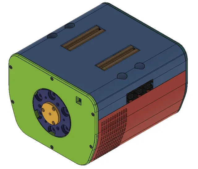 Shed case - the ugliest case you can imagine for hoverboard motor direct drive steering wheel (FFBeast, OpenFFBoard) — Image 3 of 13