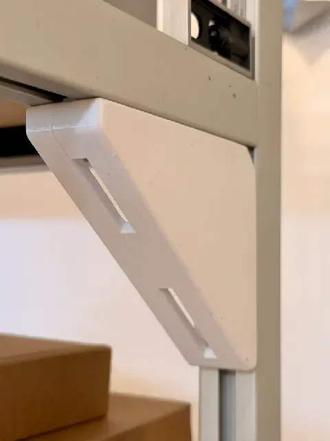 Shelf support bracket for 3030 aluminum extrusion