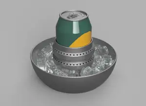 Ice Tray to Keep a Can of Drink Cold.