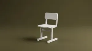 1:12 Scale Dollhouse School Chair