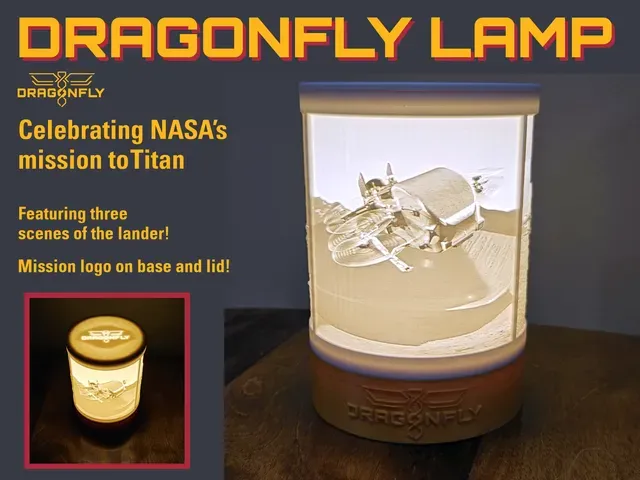 Dragonfly Lamp - Celebrating NASA's Mission to Titan