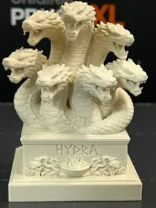 Hydra Bust – Multi-Headed Serpent Monster Statue STL