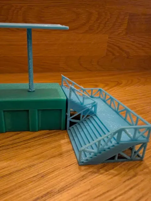H0 Train Station Platform Stairs, Bahnsteig Treppe Eisenbahnstation 1:87 — Фото 2 из 6