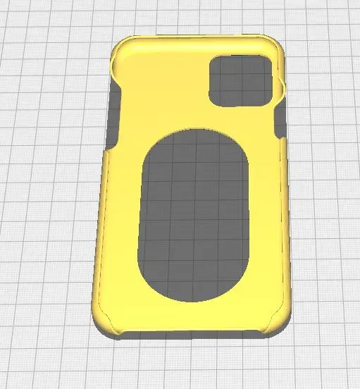 IPhone 11 case cover with recess for pop sockets