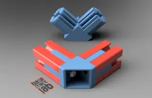 3030 2-Way 90° Corner Connector