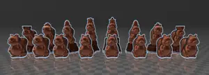 Woodland Squirrel Chess Set - Gen2