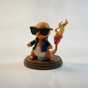 Cool Version Of Charmander Pokemon Figurine 3D Printable