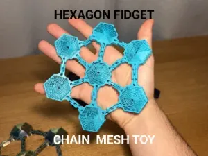 Hexagon Fidget Chain Mesh Toy