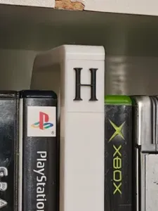 Media Shelf Dividers w/ Optional Alphabetical Labels