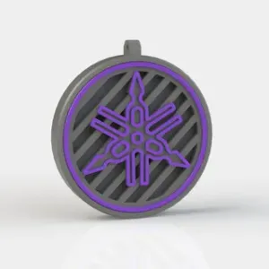 Yamaha Logo Air Freshener Insert | Modular Motorcycle Scent Diffuser & Keychain