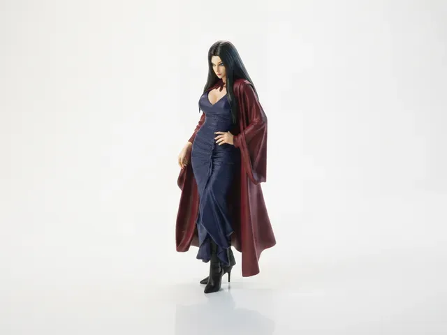Elegant Hooded Figure Female Statue 3D Printable