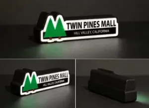 Back to the Future Twin Pine Mall LED Light Box | Multi-Color 3D Printable STL