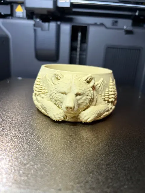 Sleeping Bear Candy Bowl-3D Print Model — Фото 2 из 5