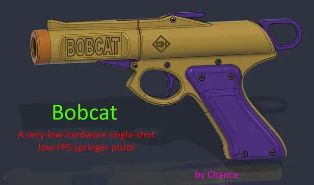 Bobcat - A very-low-hardware single-shot nerf springer