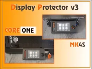 Core One/ +/ L , MK4S_xLCD_display_cover_protectror_ver.3_transparent display+LED diffuser_Print no MMU