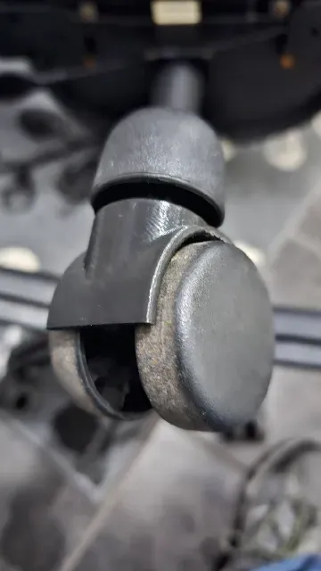 Caster replacement housing for 50mm wheel, 10mm mount, 7mm axle.