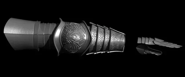 RAGING WOLF VARGAM ARM ARMOR AND GAUNTLETS COSPLAY ELDEN RING Fan Art STL — Фото 5 из 6