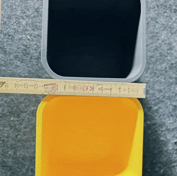 2x super schönes Design Blumentöpfe, quadratisch mit Ständer, groß!