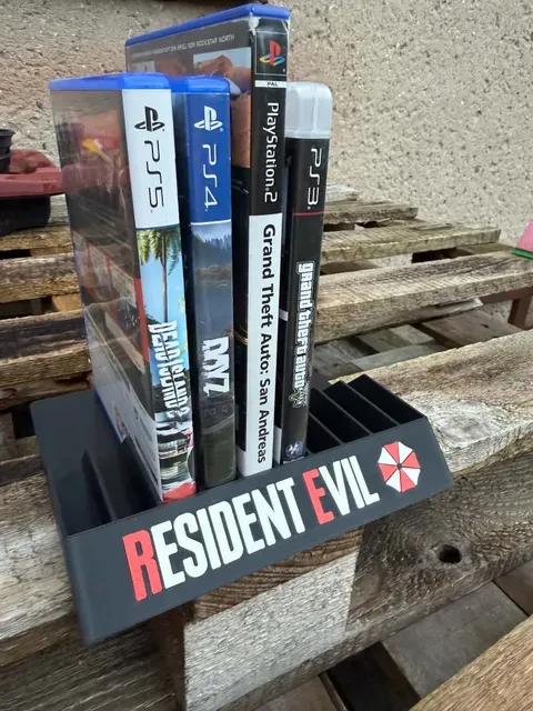 Stand/Holder for PlayStation games (Resident Evil) – PS2, 3, 4, 5 — Image 3 of 6
