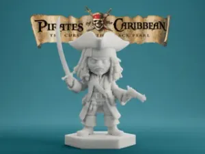 Jack Sparrow Chibi – Pirates of the Caribbean