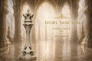 Ivory Sanctum "Queen" - chess piece