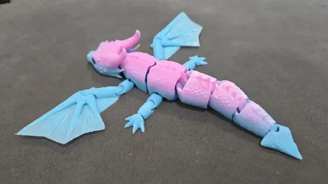 Articulated Baby Smaug - 6mm glass eye compatible — Фото 7 из 7