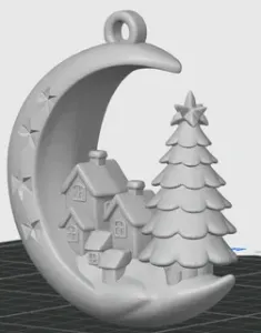 Moon Village – Christmas Ornament