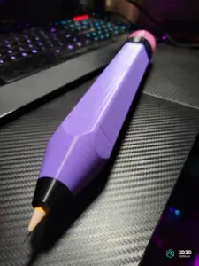 Giant Pencil Case That Actually Writes - Working 3-Jaw Chuck