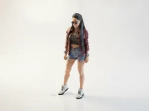 Cool Goth Girl Figurine Movies TV 3D Printable