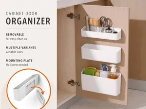 Removable Cabinet Door Organizer – Dishwasher Tablets, Bin Bags & Sponge Holder