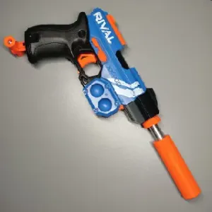 Streamlined Knockout Short Dart Mod * Silly Thread O-Ring Collet * 16mm Barrel * Nerf Rival
