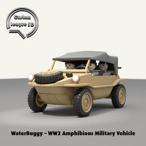 WaterBuggy - WW2 Amphibious Military Vehicle - Klicky Compatible (~1:18 Scale)