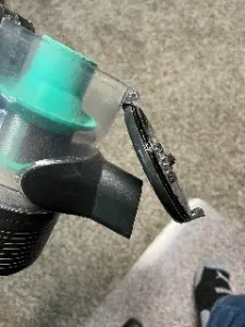 Printable spare Wyze Cordless Vacuum canister seal.