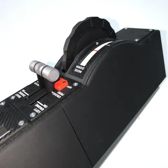 Inspired by Diamond DA42 – Fully 3D Printed DIY Dymon 4200 TE Center Console for Flight Simulator — Image 4 of 15