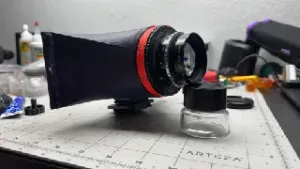 Open 6x17 v8 lenscone for Fujinon W 125mm f5.6