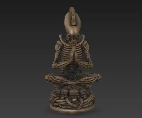 Alien Chess Set - Horror Biomechanical Xenomorph Chess Pieces — Фото 19 из 40