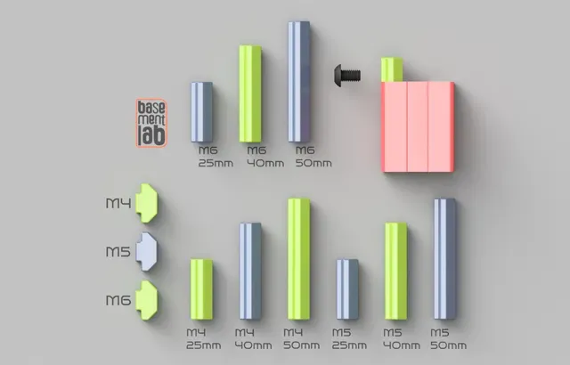 3030 T-Slot Nuts - Collection - M4 M5 M6 Threads — Image 3 of 5