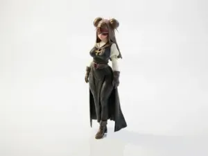 Anime Nun Figurine Female Character 3D Printable
