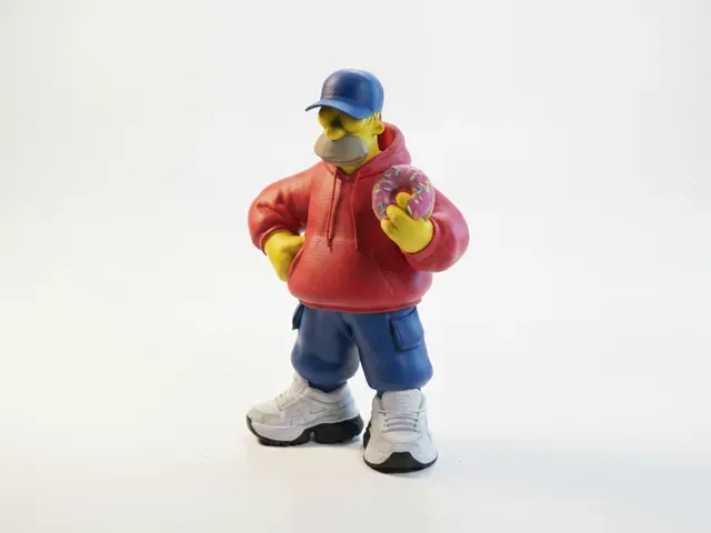 Homer Simpson Figurine Cartoons Animation 3D Printable