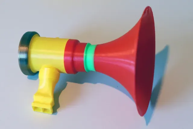 Membran-Pfeife - Tröte M / Membrane whistle - horn M - FS DruLuSchKo M