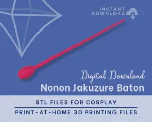 Nonon Baton STL Files - Kill La Kill Cosplay Prop (Digital Download)