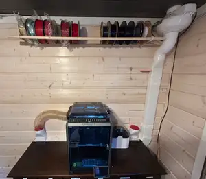 3D-printer Exhaust system with Airsec Ducts