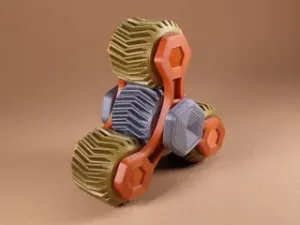 Geared fun fidget spinner