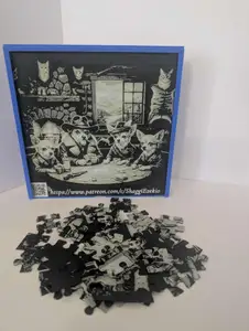 49 Piece Hunting Dogs Jigsaw Puzzle-QR