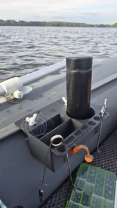 PVC Boat Rail-Mounted Fishing Organizer
