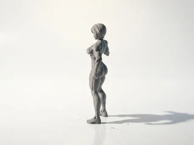 Muscular Girl Figurine Female Figure 3D Printable — Фото 5 из 5